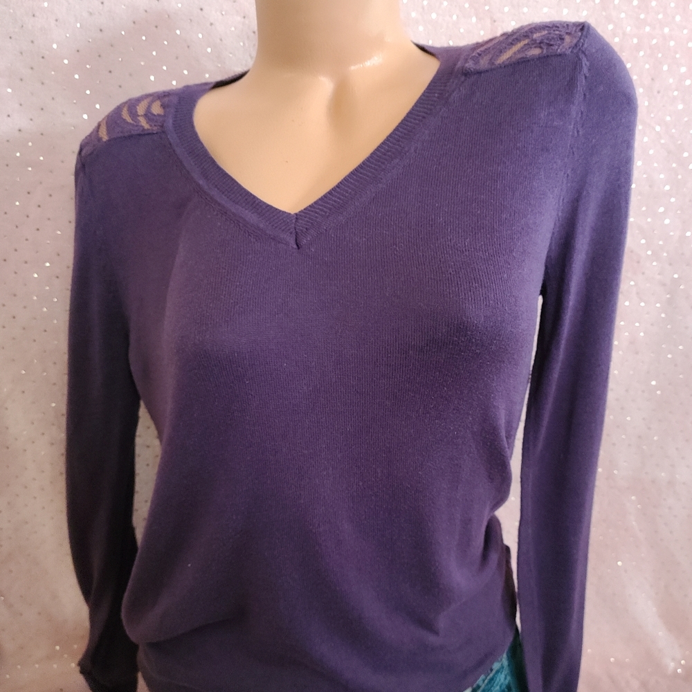 Boutique Lace Purple Sweater ♡ One of a Kind